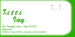kitti vay business card